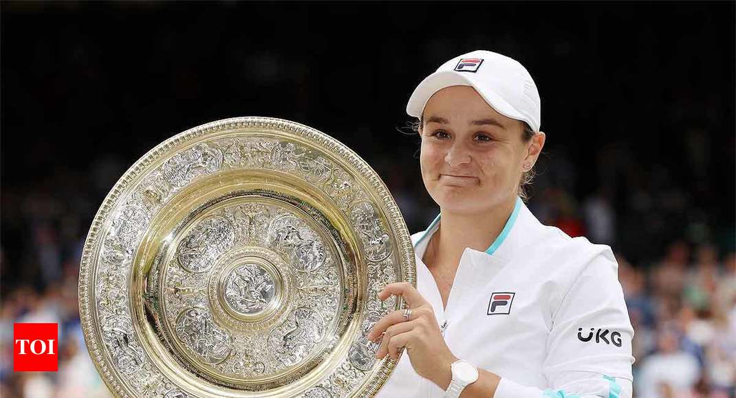 Ashleigh Barty wins first Wimbledon title on idol Cawley's anniversary