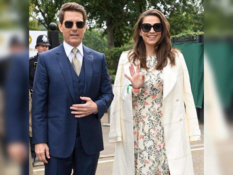 Tom Cruise Attends Wimbledon Women S Final With Rumoured Girlfriend Hayley Atwell English Movie News Times Of India