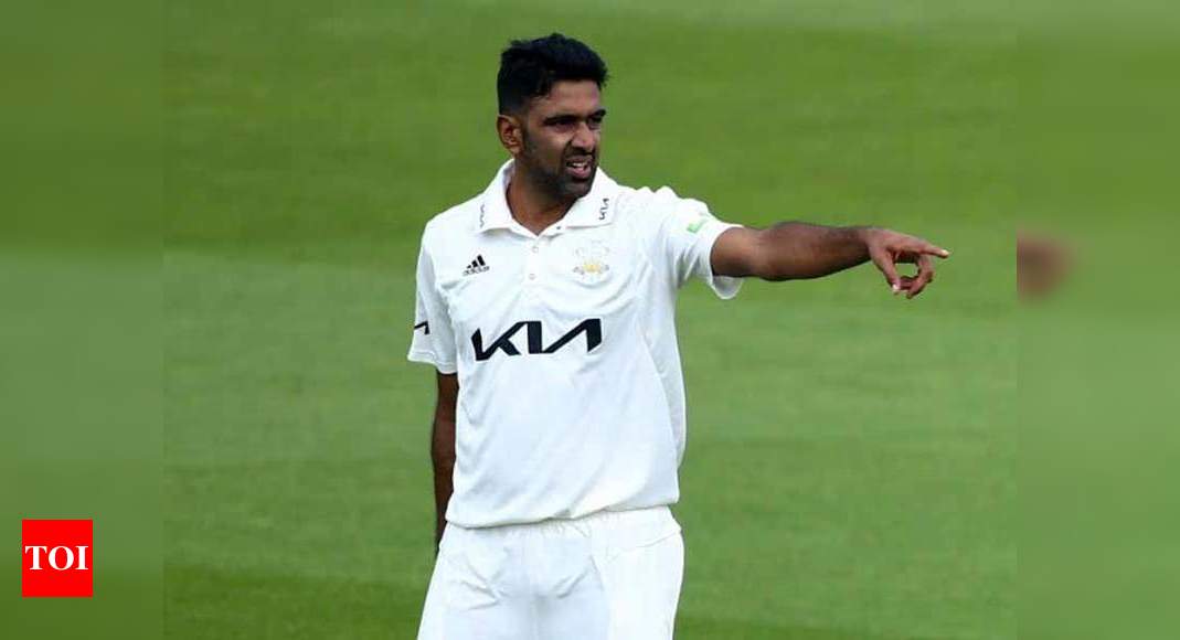 Steady Ashwin bowls with new ball for Surrey, gets 28 overs under his belt on Day 1 | Cricket News – Times of India
