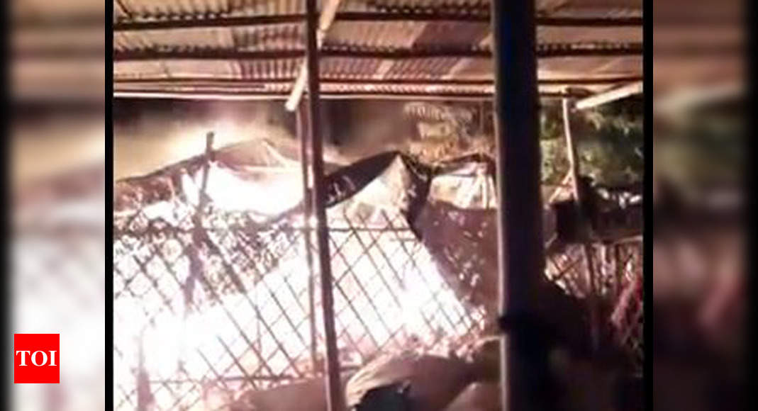 Delhi: Fire breaks out in godown in Tikri Kalan PVC market