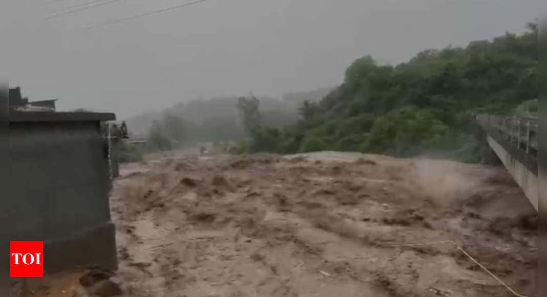 Video: Flash flood in Dharamshala damages shops, cars