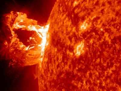 Nasa detects powerful radiation burst from Sun