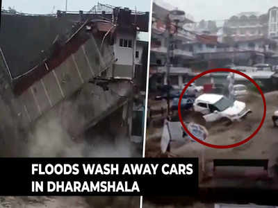 Watch: Cloudburst over Dharamshala triggers flash floods