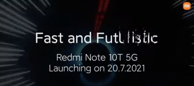 Redmi Note 10T 5G to launch in India on July 20, confirms Xiaomi