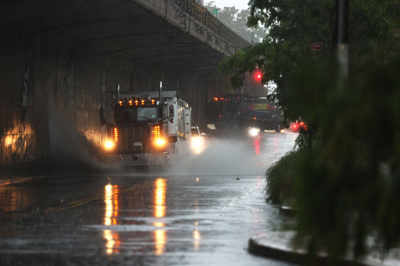 Tropical storm Elsa soaks NYC and New England as it races up East Coast