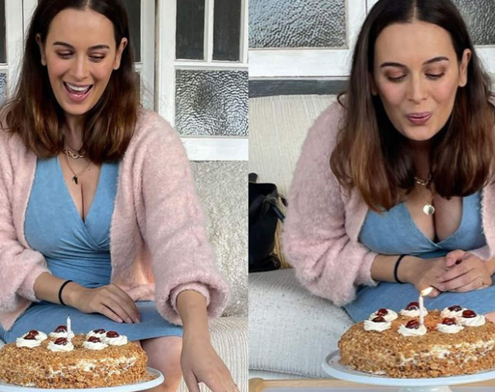 
Mommy-to-be Evelyn Sharma celebrates her birthday by cutting a delicious self-baked cake
