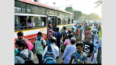 Kolkata: Buses hard to spot, cabs threaten strike