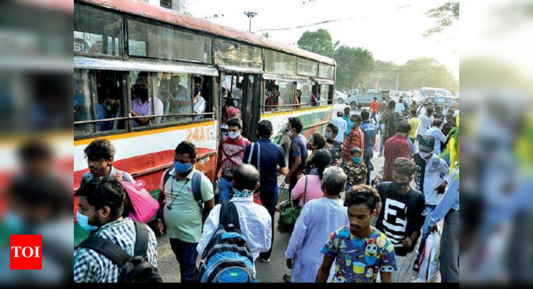 Kolkata: Buses hard to spot, cabs threaten strike