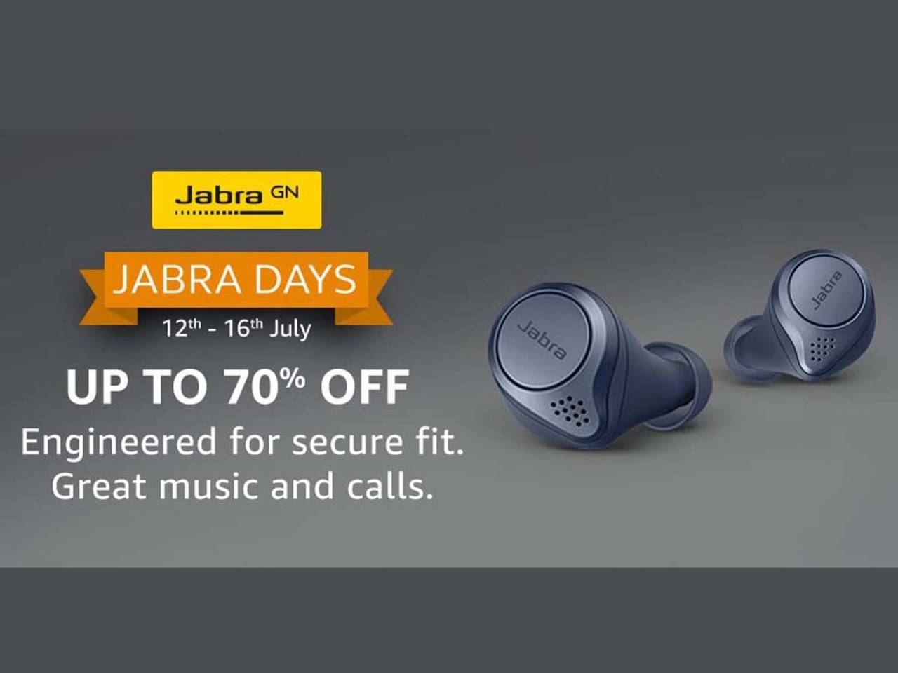 Charles Keasing opfindelse Lægge sammen Amazon sale offer: Get up to 70% off on Jabra Bluetooth headphones and  truly wireless earbuds | - Times of India