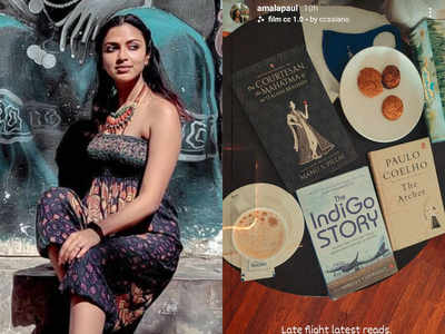 Amala Paul shares a sneak peek at the books shes reading lately Tamil Movie News