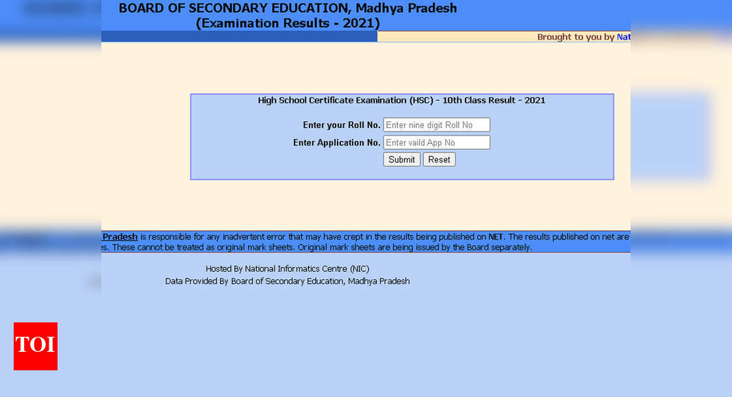 Mp Board 10th Result 21 At Mpresults Nic In Mpbse Board Class 10th Results Declared At Mpresults Nic In Mpbse Nic In Mpbse Mponline Gov In