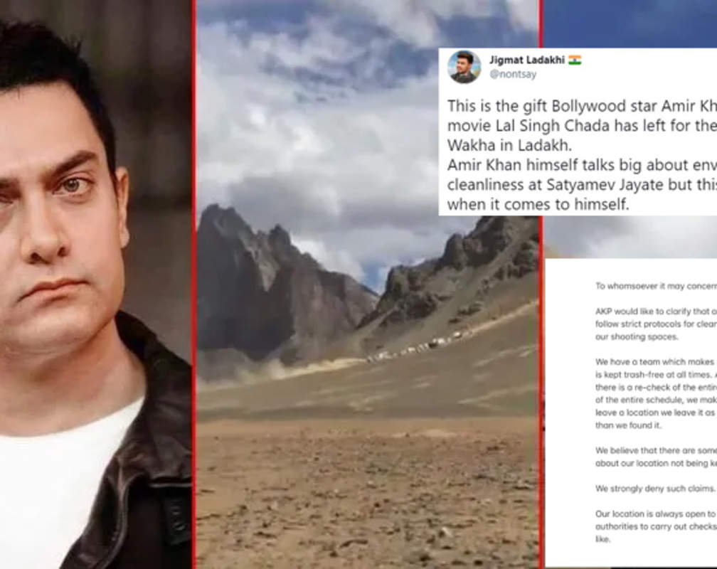 
Aamir Khan's production house issues an official statement debunking all the allegations of 'littering' in Ladakh while shooting for 'Laal Singh Chaddha'
