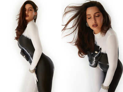 Nora Fatehi flaunts her envious curves in a bodysuit