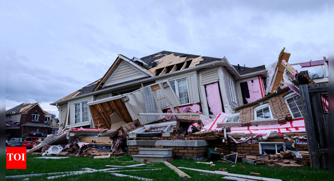 Several people injured after tornado hits Canadian city - Times of India