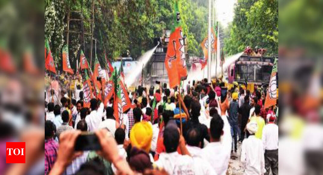 Punjab BJP Scheduled Caste morcha functionaries protests atrocities ...