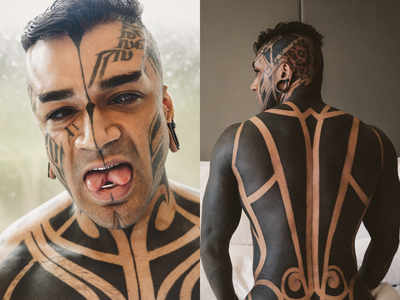I've always loved all black tattoos, but I also love the look of the tattoo  artist on the left picture. How hard is it to find pieces that will  compliment color? Should