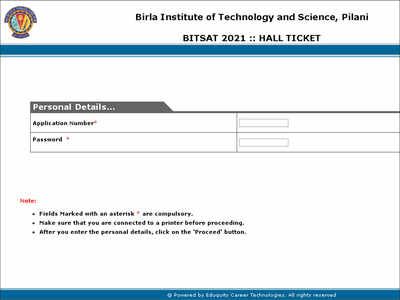 BITSAT 2021 Admit Card released; download here