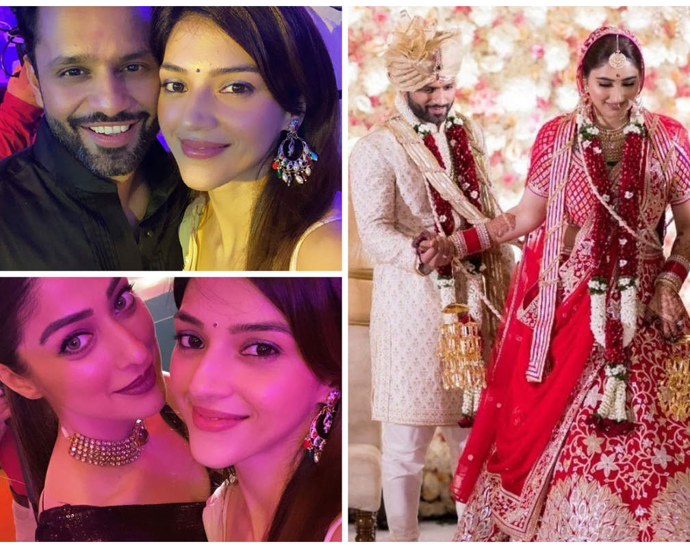 
Rahul Vaidya & Disha Parmar's wedding reception: Mehreen Pirzada & Raai Laxmi share inside pic and videos

