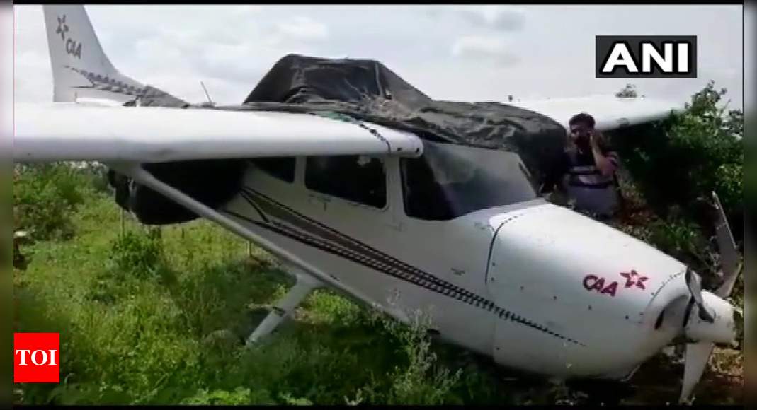 Madhya Pradesh: Trainer aircraft skids in Sagar