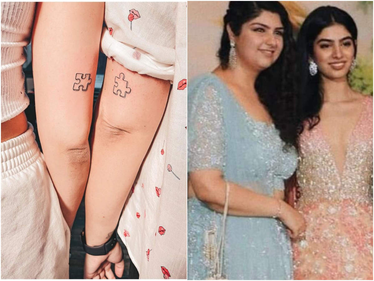 Khushi Kapoor And Anshula Kapoor Get Matching Tattoos And They Definitely Fit Together Hindi Movie News Times Of India