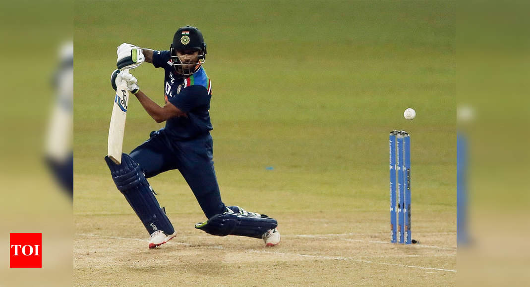 1st ODI Live: Dhawan, Kishan steady India in chase of 263