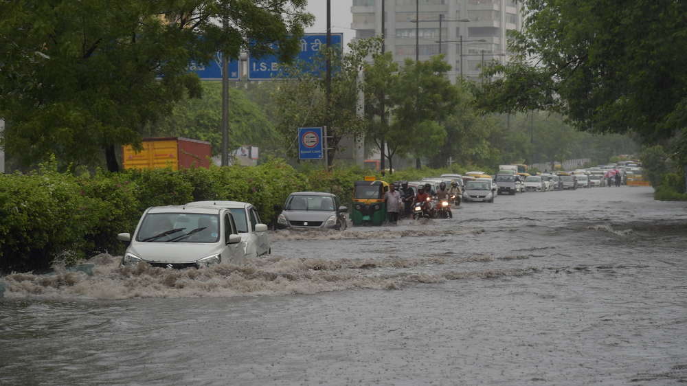 Photos of Delhi monsoon: Waterlogged streets, crawling traffic