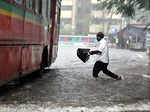 These pictures show how the heavy rains disrupted normal life in several parts of India