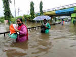 These pictures show how the heavy rains disrupted normal life in several parts of India