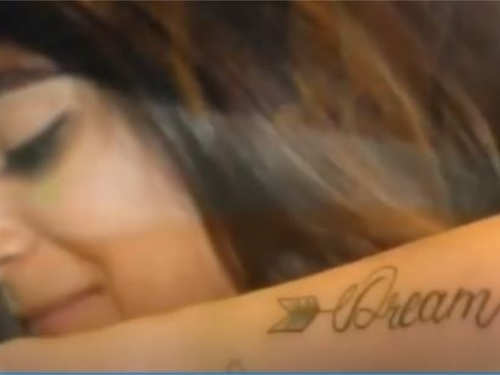 BB Telugu 2 fame Deepthi Sunaina gets inked; here's a look at her  innovative tattoo | The Times of India
