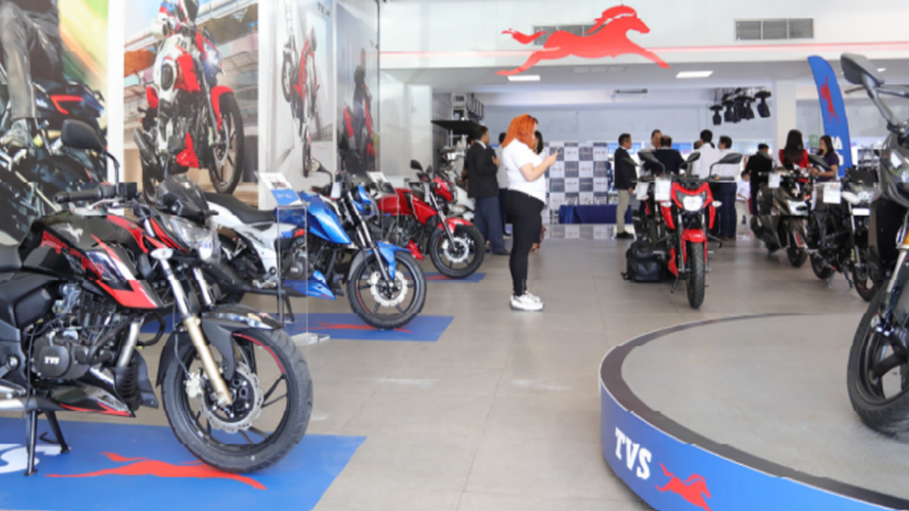 Tvs motors discount showroom near me