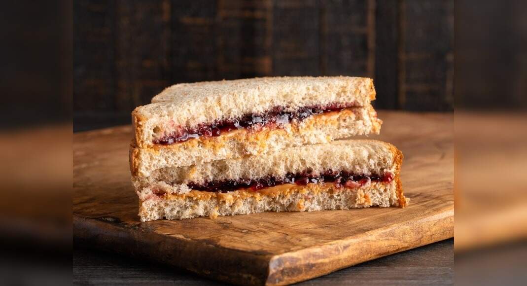 Peanut Butter and Jam Sandwich Recipe How to Make Peanut Butter and