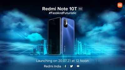 Redmi Note 10t 5g: Redmi Note 10T 5G to launch in India today at