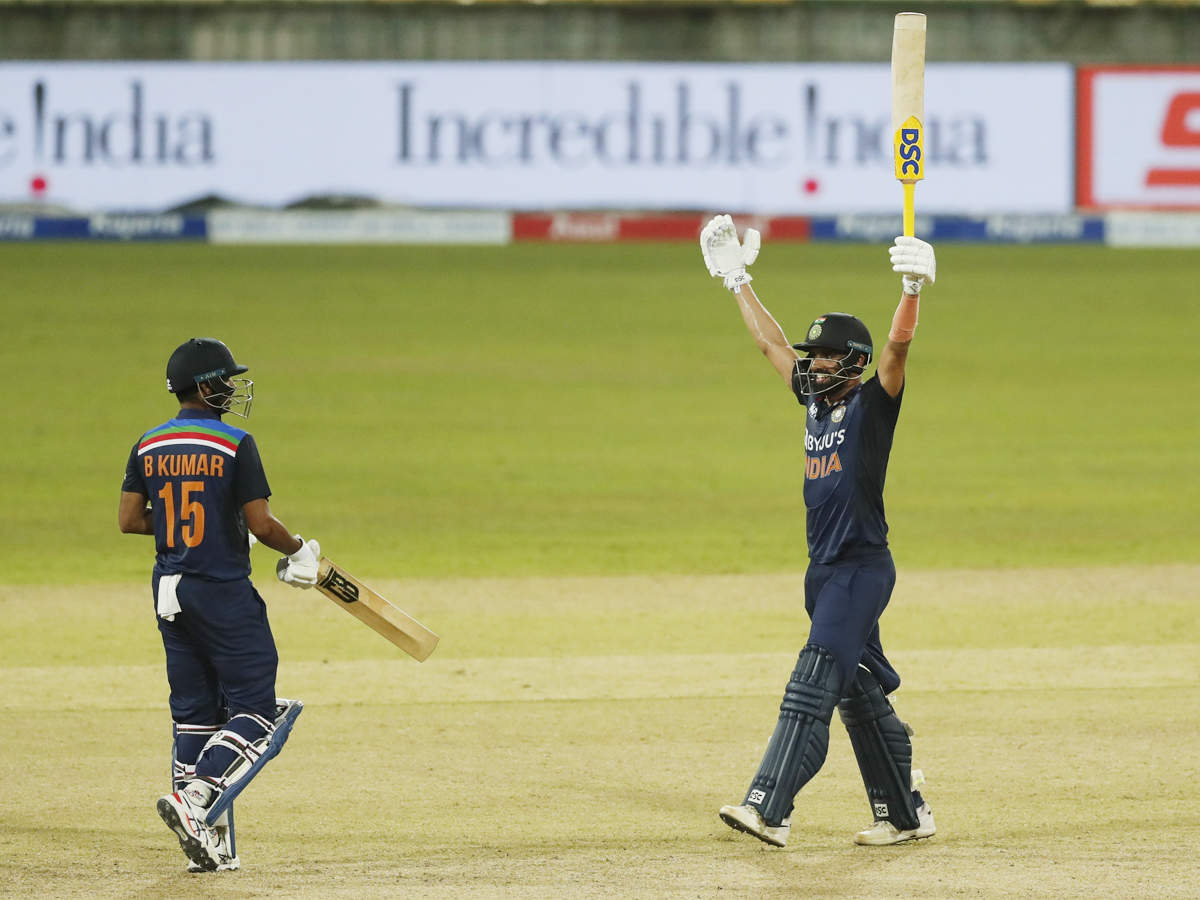 India vs Sri Lanka 2nd ODI: Deepak Chahar delivers with bat and ball, helps India win second ODI and series | Cricket News - Times of India