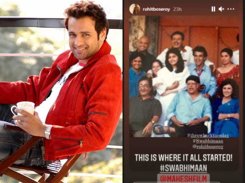 Rohit Roy takes a walk down memory lane, shares a throwback picture from debut show 'Swabhimaan'