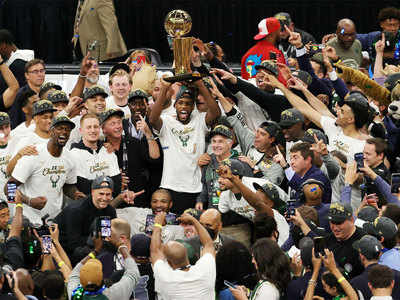 Milwaukee Bucks won the NBA championship on floor made from