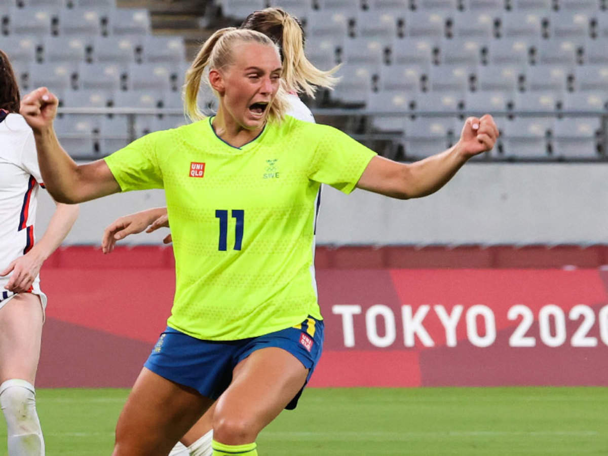 Tokyo Olympics Sweden S Women Football Team Stuns Us With 3 0 Thrashing In Opener Tokyo Olympics News Times Of India