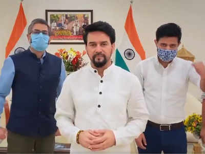 #HumaraVictoryPunch: Anurag Thakur cheers for Indian athletes in Tokyo Olympics