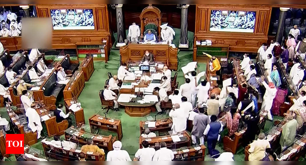Parliament live: TMC MPs tear papers as IT minister reads statement on Pegasus report
