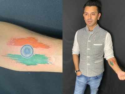Bigg Boss fame Tehseen Poonawalla gets tattoo of Indian flag on his arm; says, 'My tricolor is what I live for'