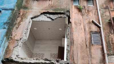 Thane rains: Normal life unaffected; part of flat in Mahagiri Koliwada collapses, 16 tenants evacuated