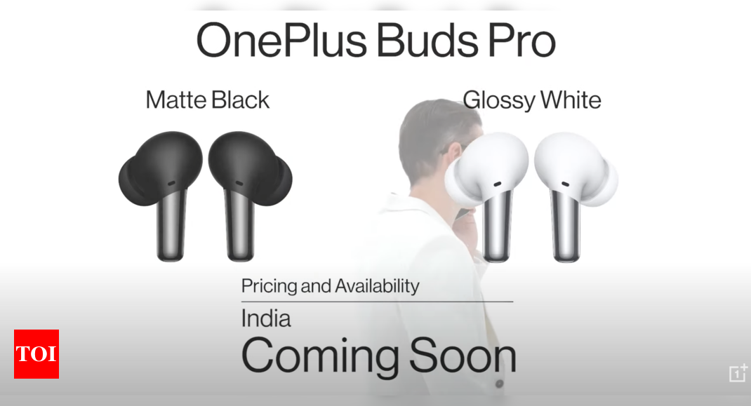 Glossy White OnePlus Buds ProSmart Adaptive Noise Cancellation