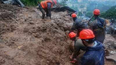 Raigad Landslide: Landslides and floods kill at least five in Raigad district after heavy rains | Pune News - Times of India