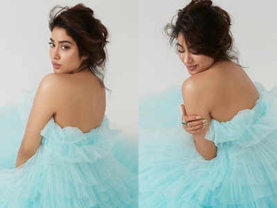 Janhvi Kapoor channels her inner fairy in this gorgeous blue tulle gown