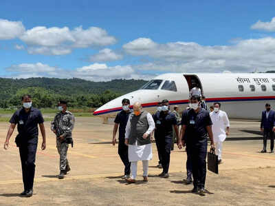 Amit Shah reaches Shillong on his two-day visit to North East | India News  - Times of India