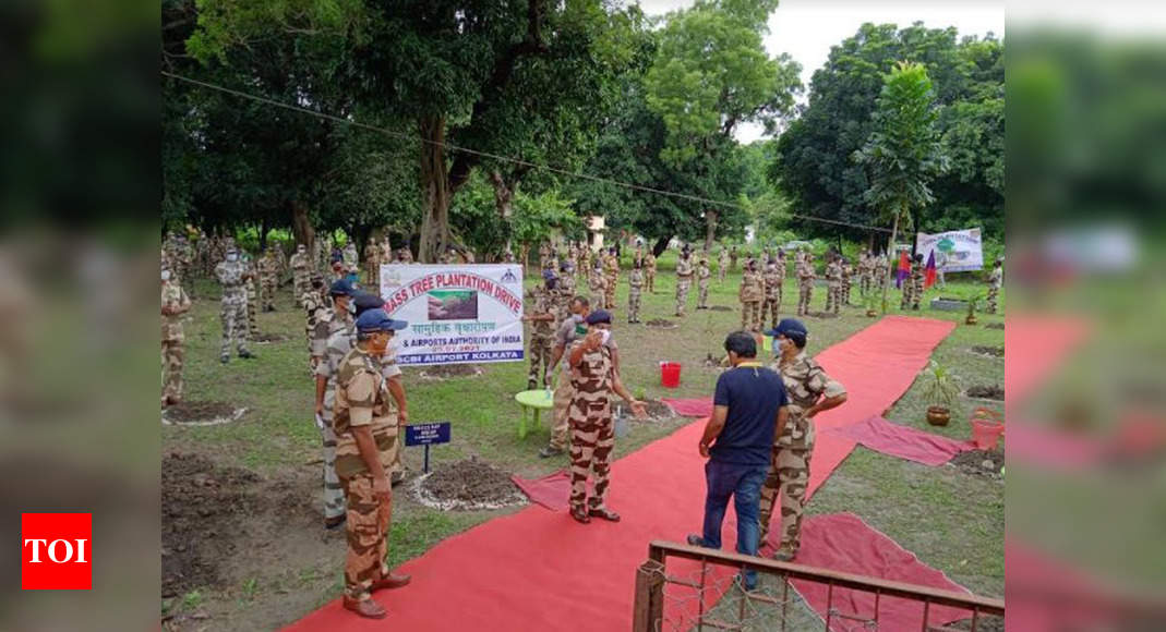 CISF organises tree plantation drive at Kolkata airport