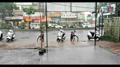 Many areas in Vadodara left waterlogged after downpour