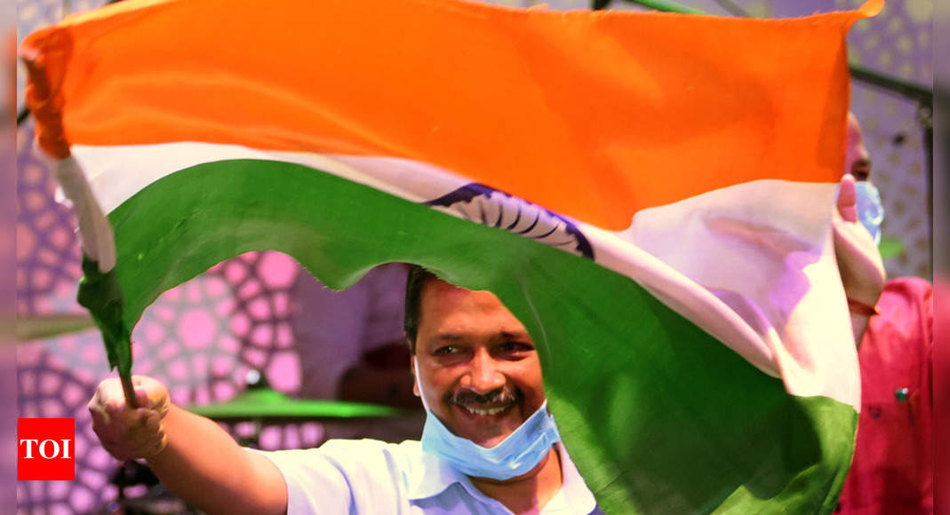 Five Of 500 National Flags Planned Across Delhi To Come Up Before I-day 