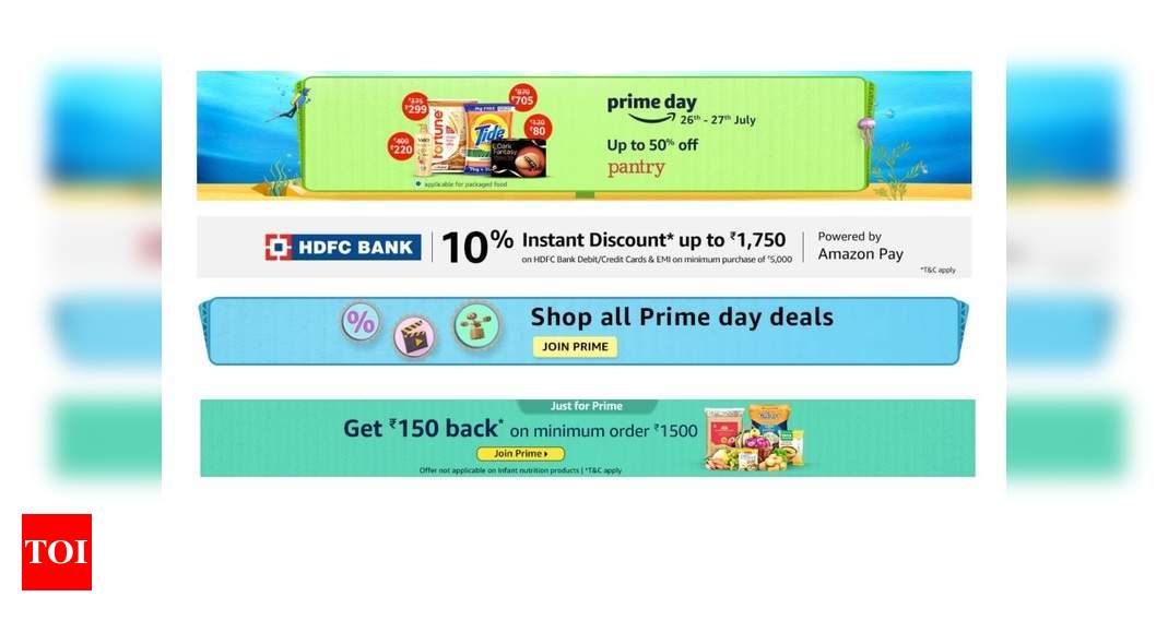 Amazon Prime Sale offers on Groceries: Save up to 50% on your Amazon ...