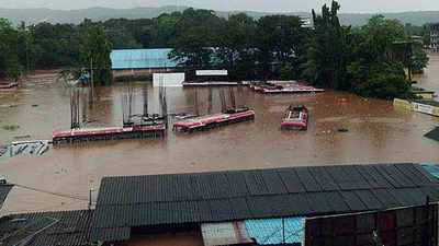 Maharashtra: Amid flood, ST staff sat 9 hours atop bus with Rs 9 lakh