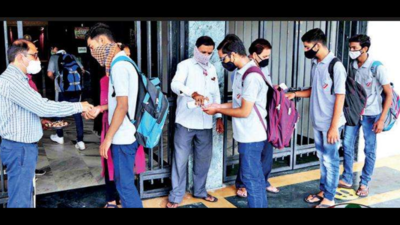 Surat: Amid friends after isolation, students elated to be in class